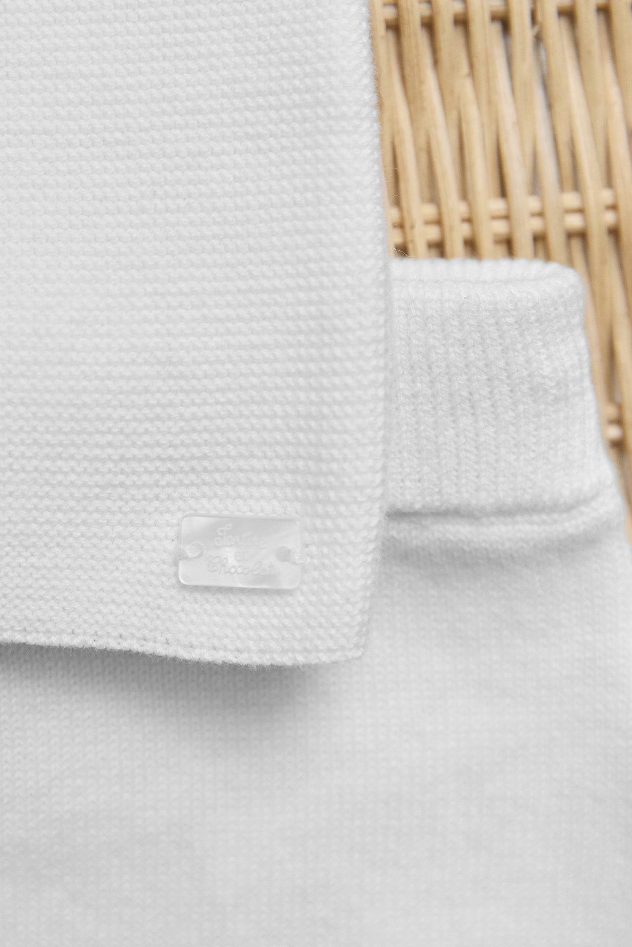 Outfit Lang - Ecru Stickerei Kaninchen