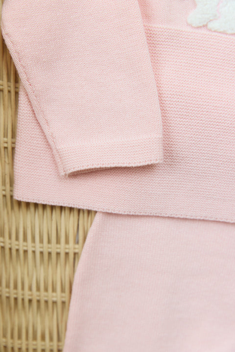 Outfit Lang - Rosa Stickerei Kaninchen - Image principale