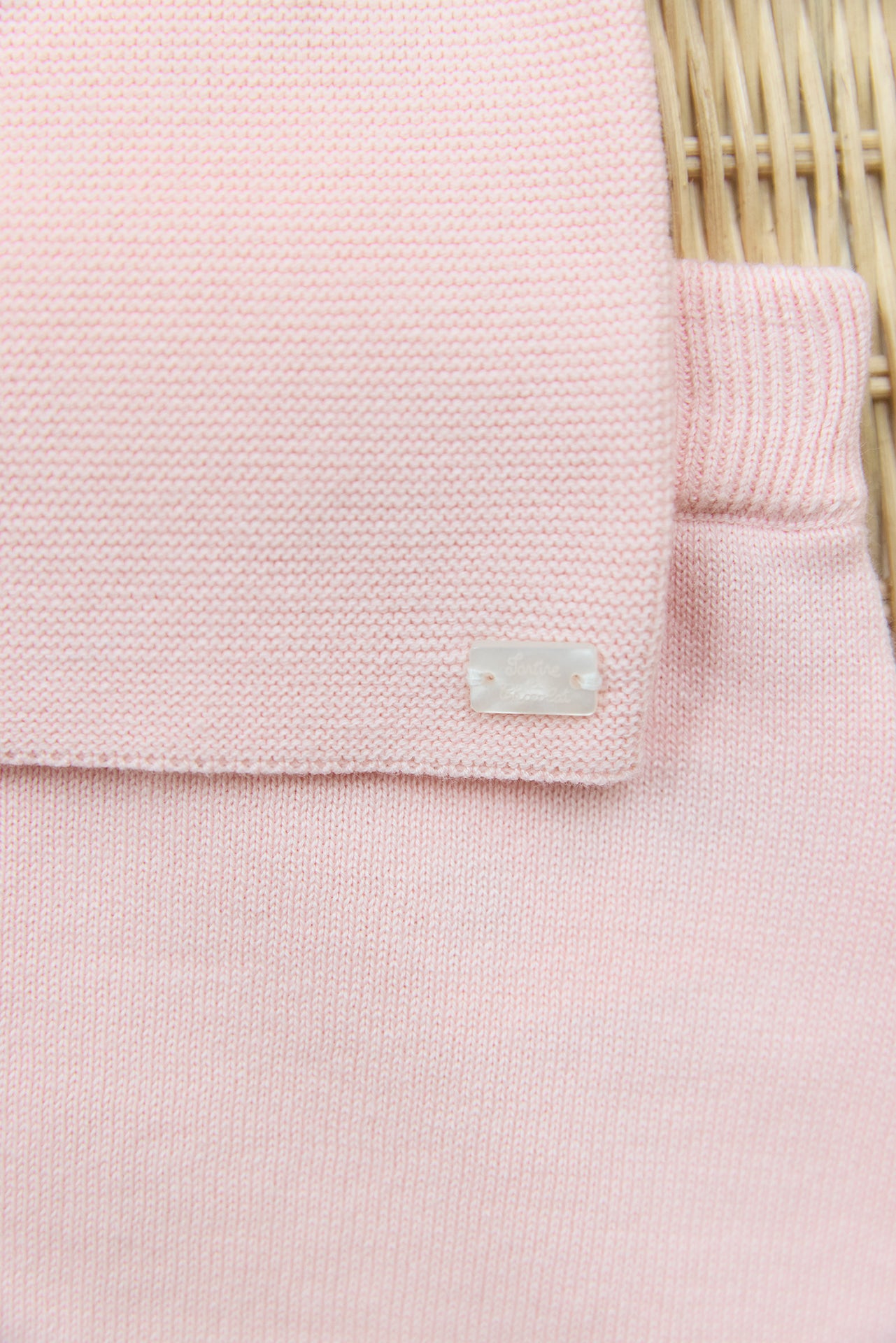 Outfit Lang - Rosa Stickerei Kaninchen