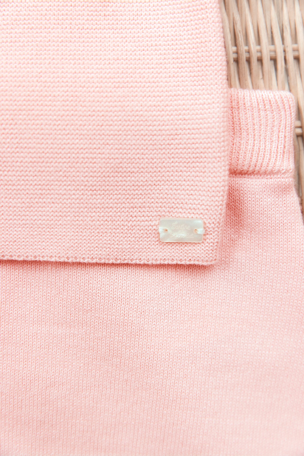 Ensemble long - Rose broderie lapin