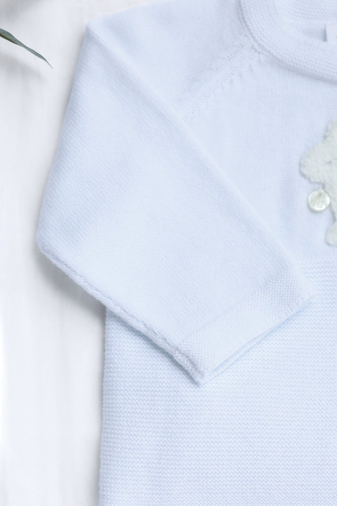 Ensemble long - Ciel broderie lapin