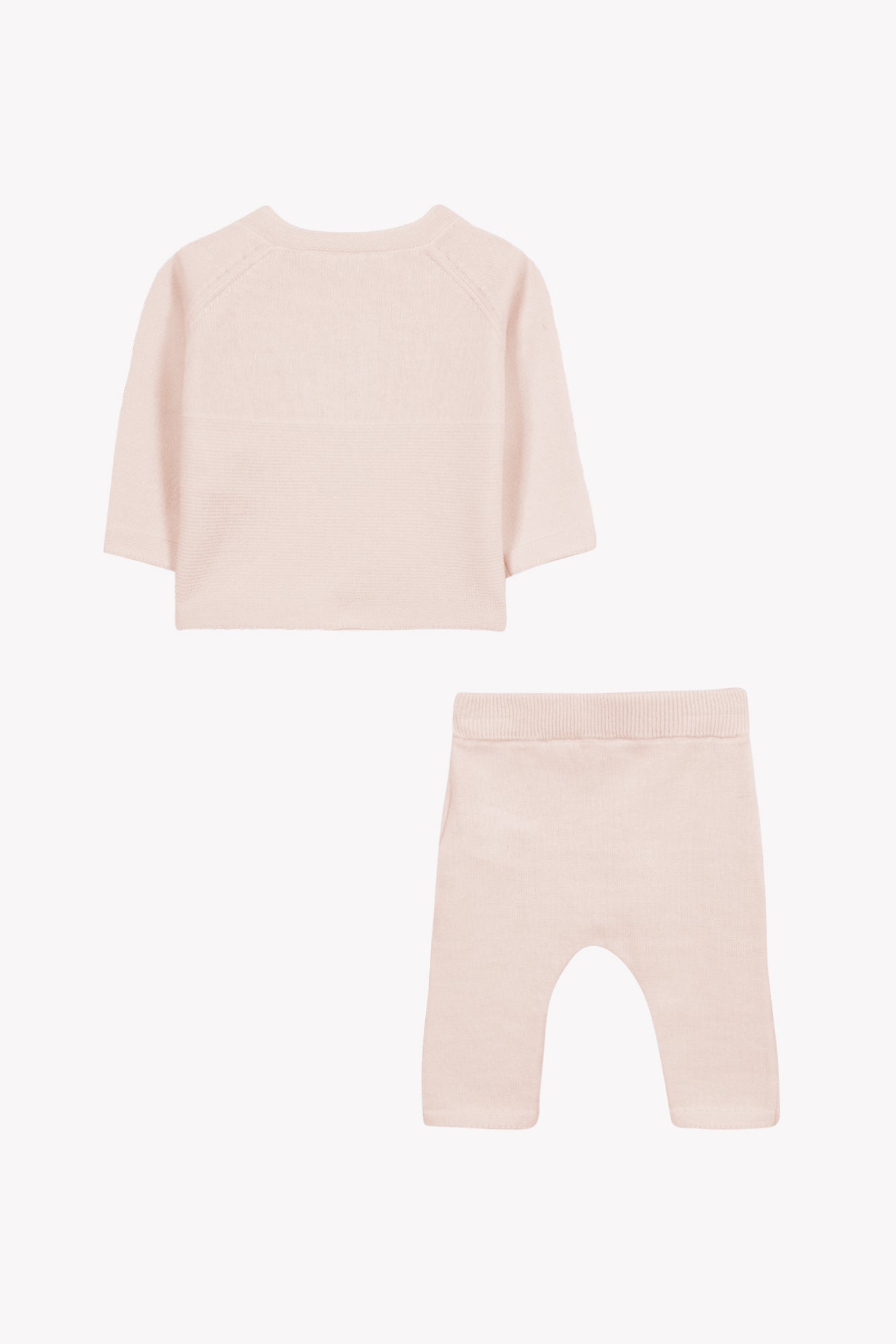 Ensemble long - Rose broderie lapin