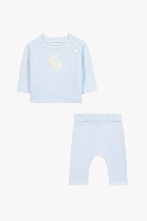 Ensemble long - Ciel coton broderie lapin - Image principale