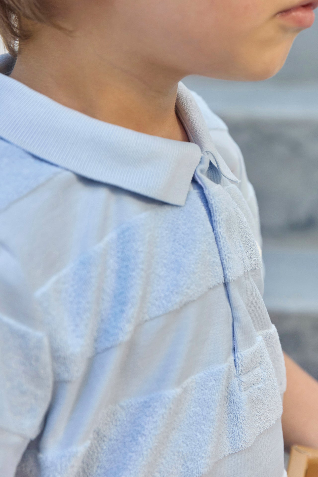 Conjunto corto - Azul nube Rayas