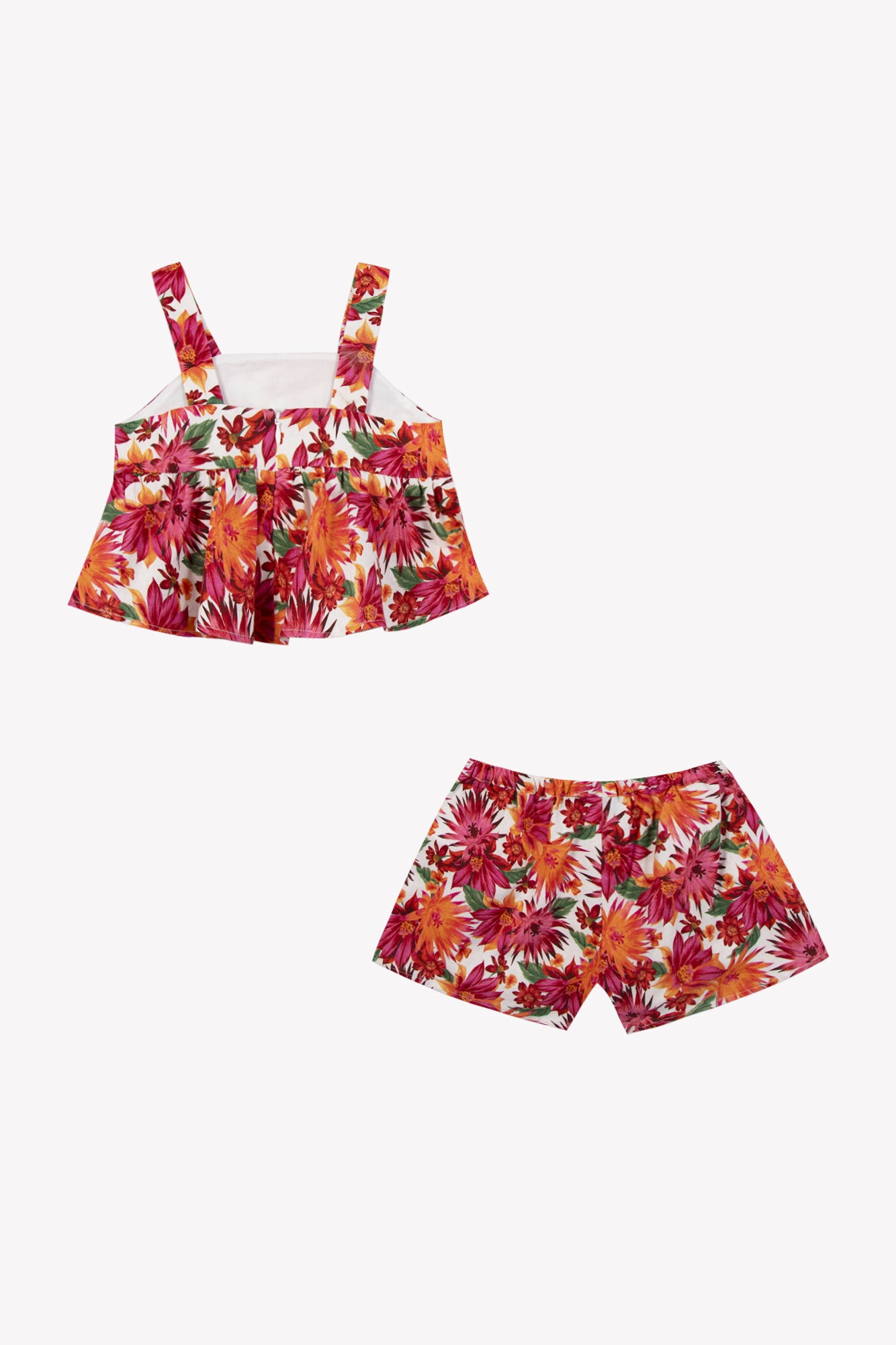 Ensemble court - Coton imprimé fleuri