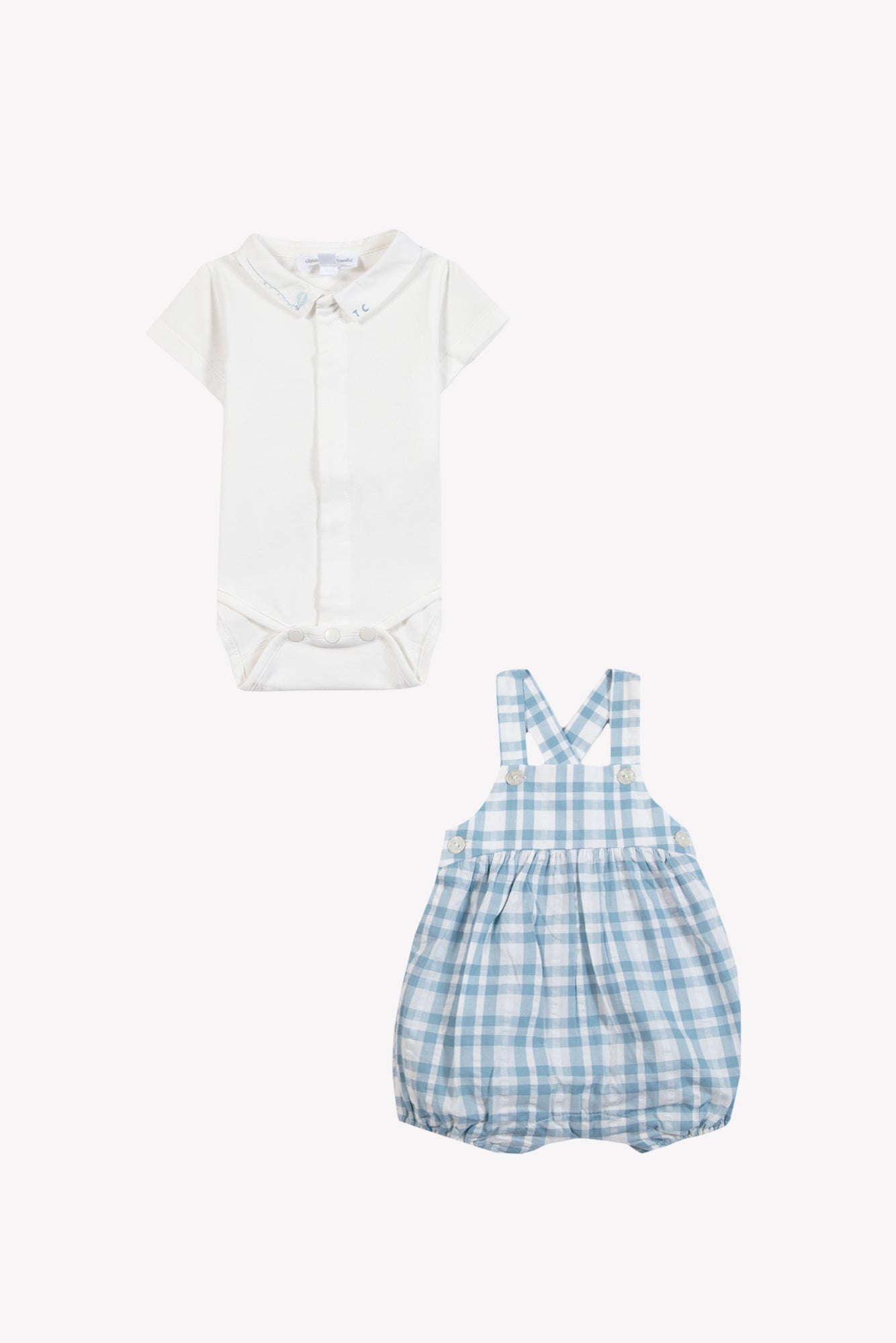 Outfit kurz - Blau Horizont Streifens