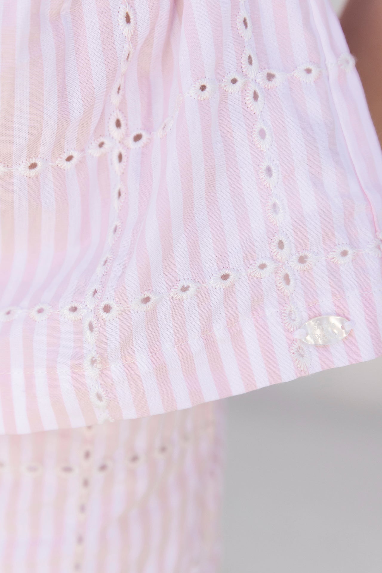 Ensemble court - Rose coton rayures