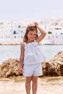 Insiemi breve - Azzurro Righe