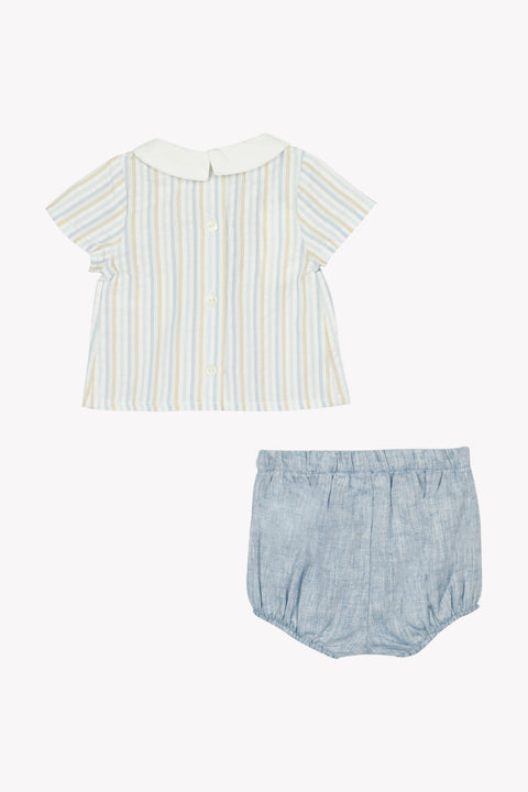 Outfit kurz – Celeste-Baumwolle Peter-Pan-Kragen - Image principale