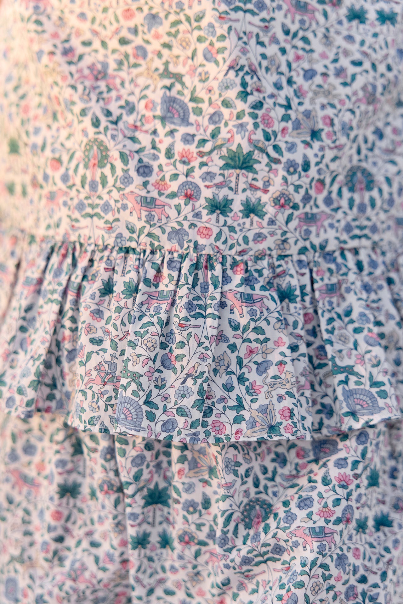 Outfit kurz - Blau DruckStoff Liberty