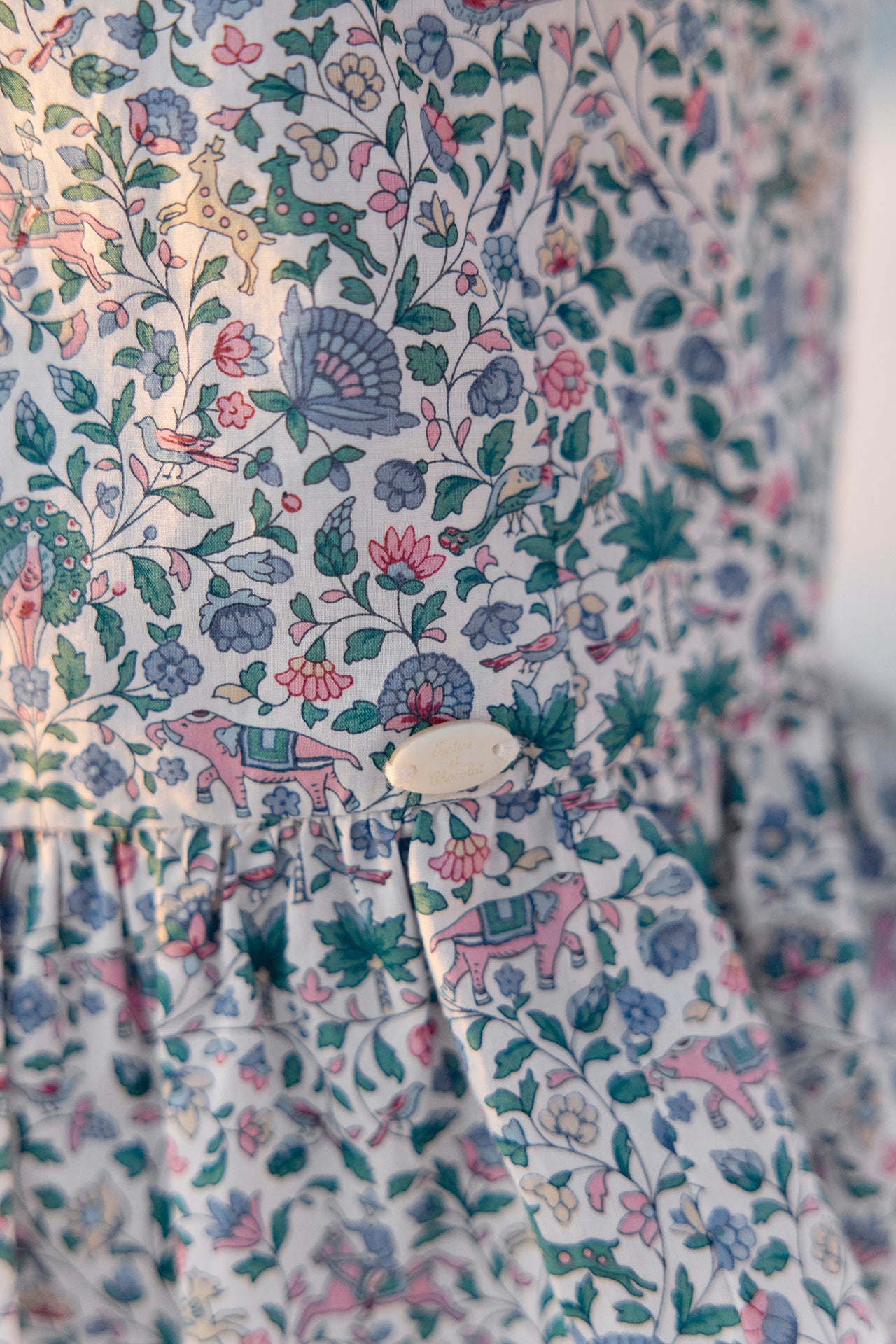 Outfit kurz - Blau DruckStoff Liberty