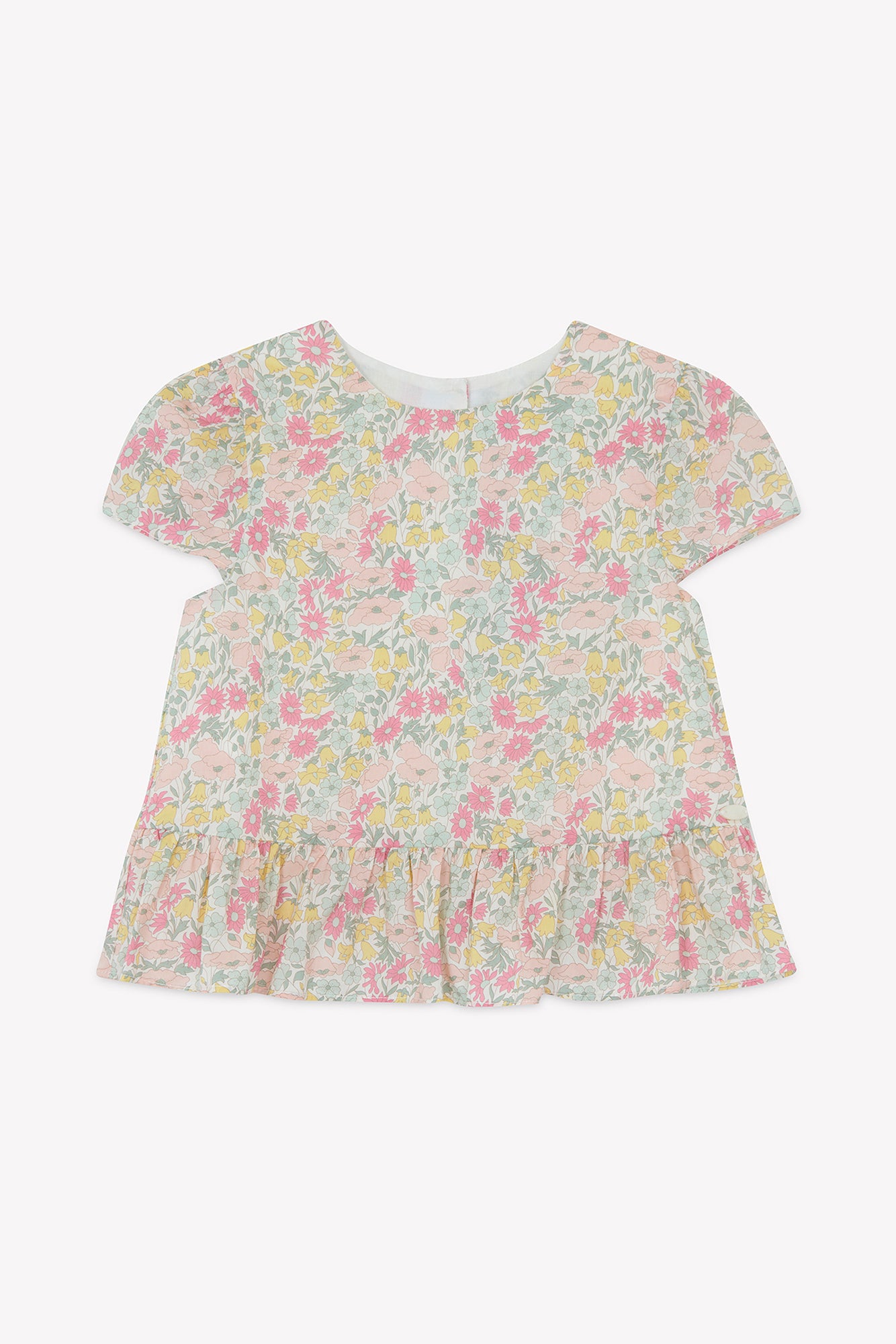 Outfit kurz – Stoff mit Zitrus-Prints Liberty