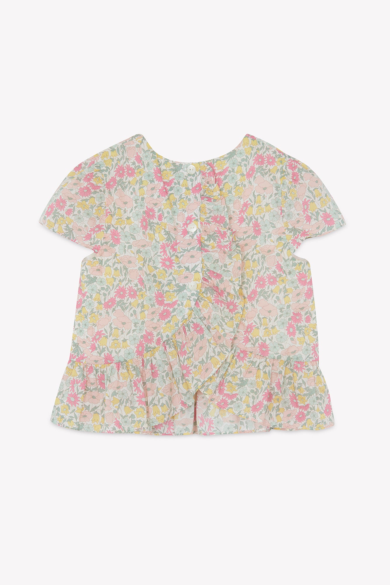 Outfit kurz – Stoff mit Zitrus-Prints Liberty