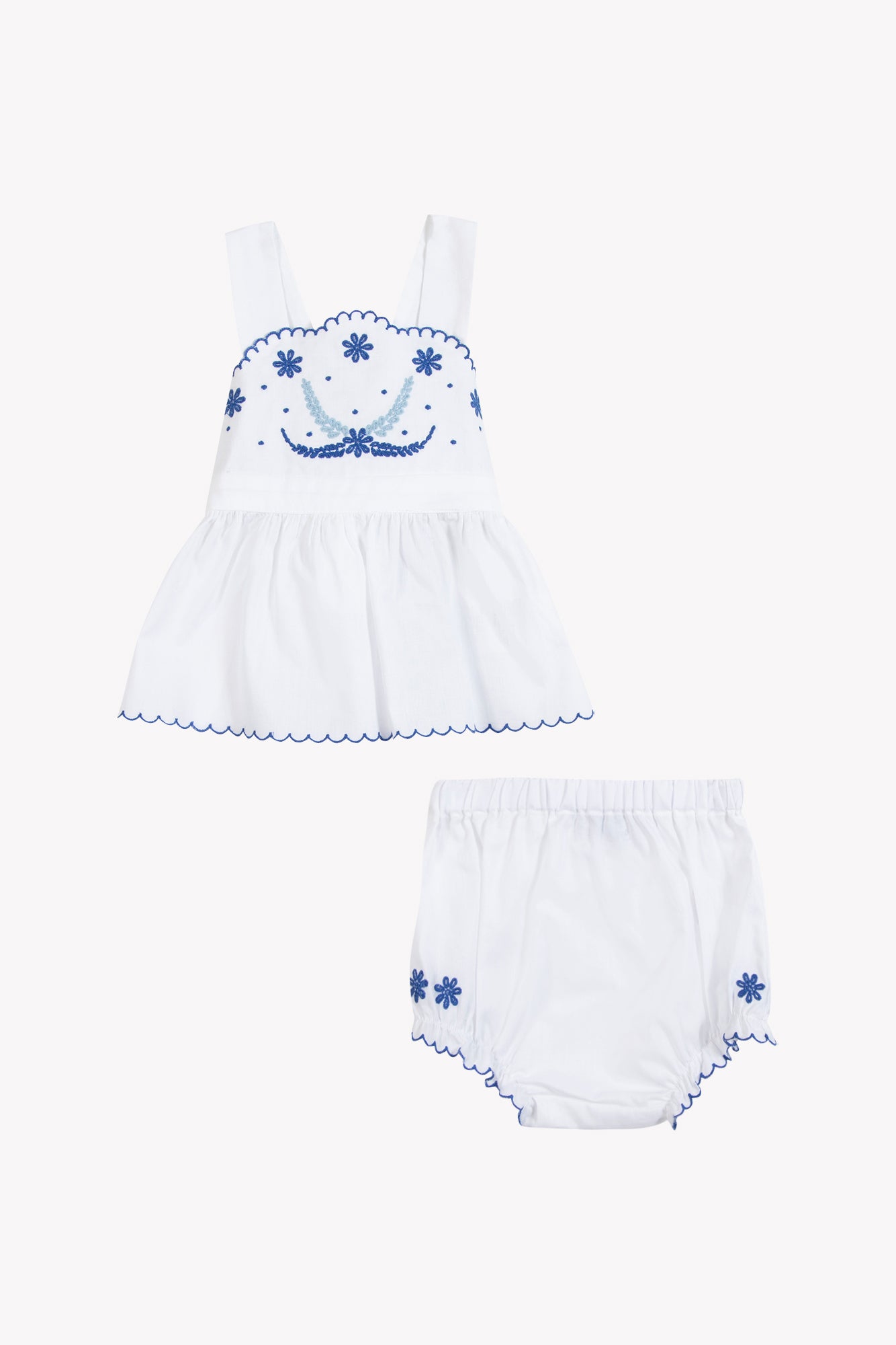 Insiemi breve - Bianco Ricamo Perseo