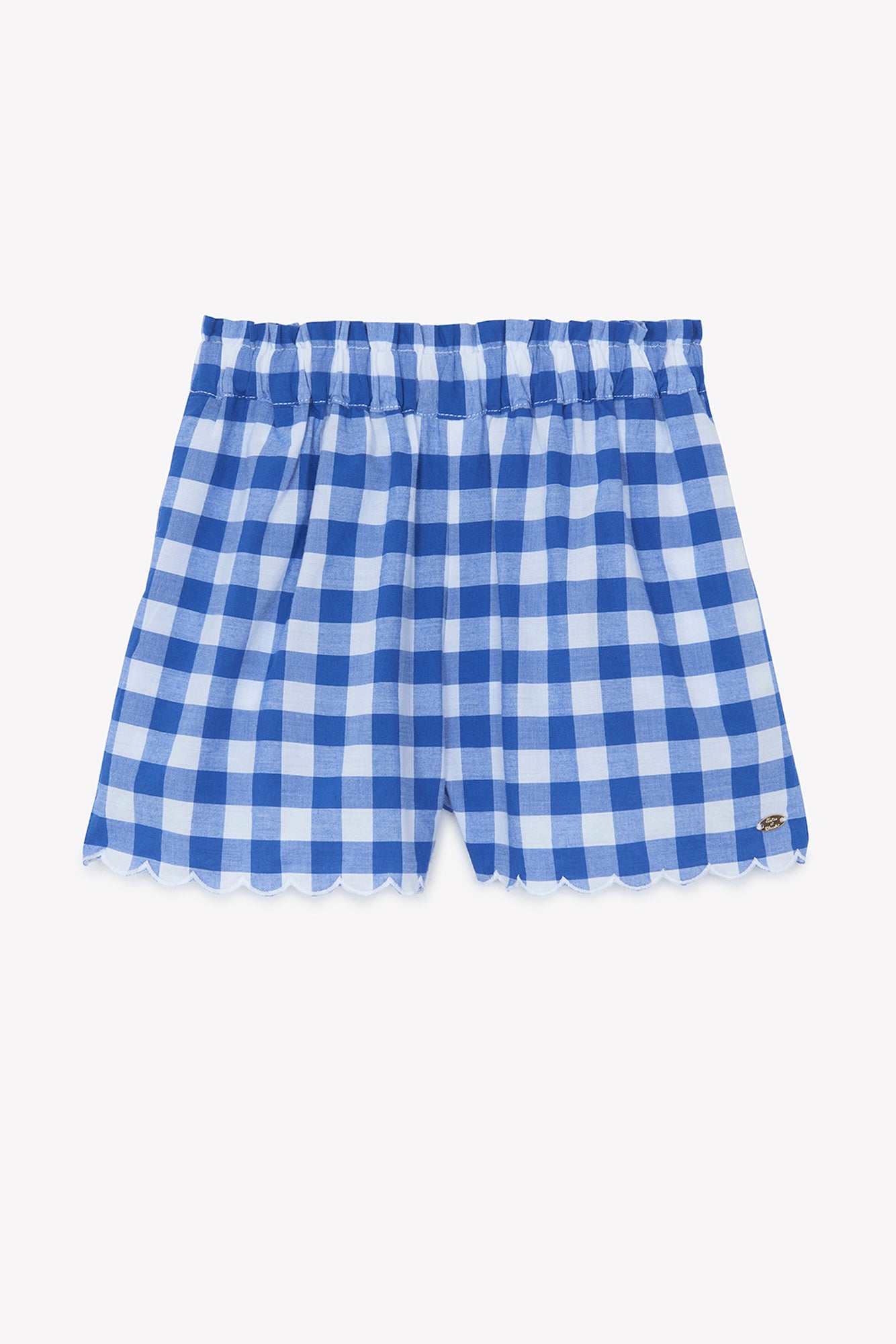 Conjunto corto - Azul patrón eléctrico Vichy