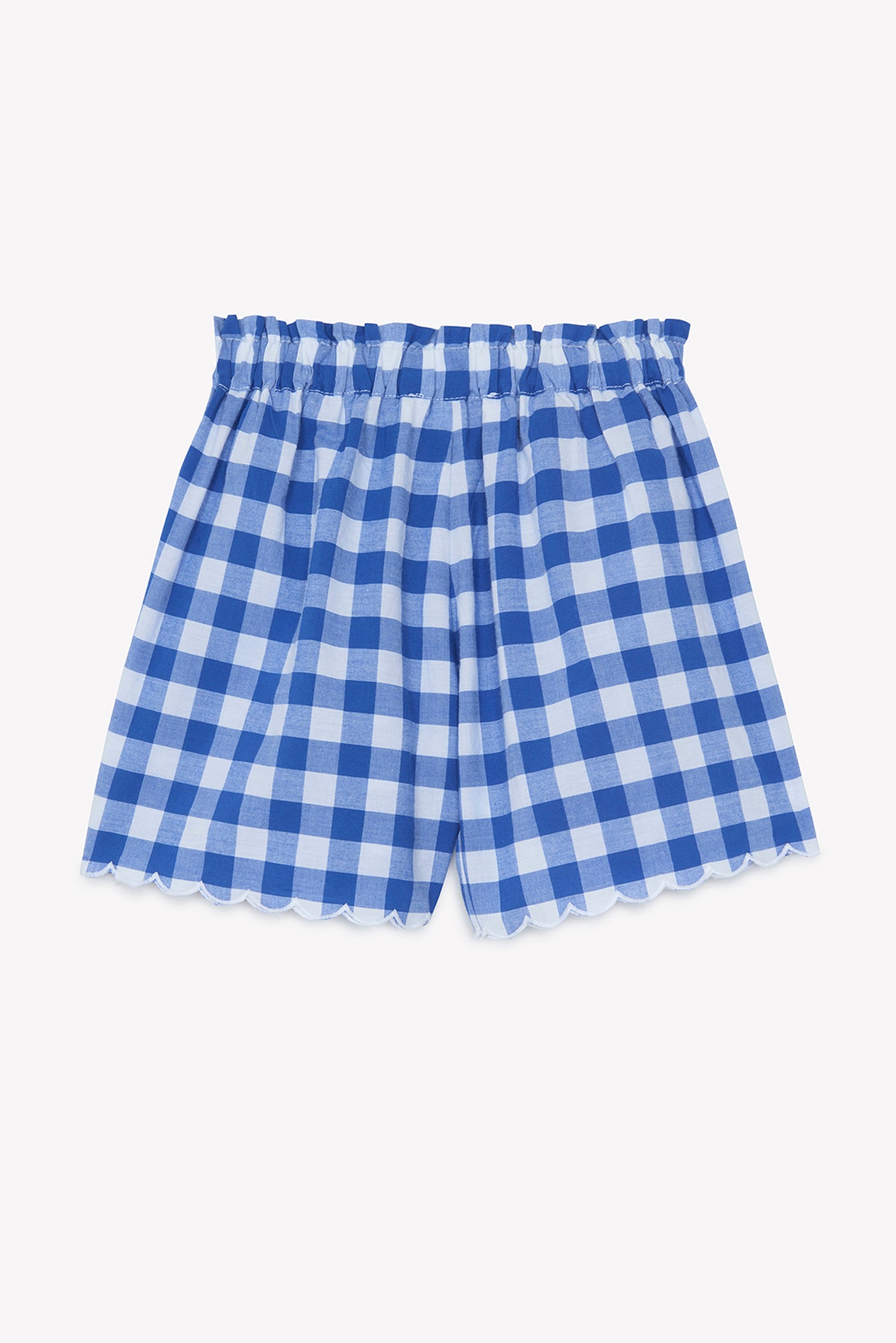 Conjunto corto - Azul patrón eléctrico Vichy