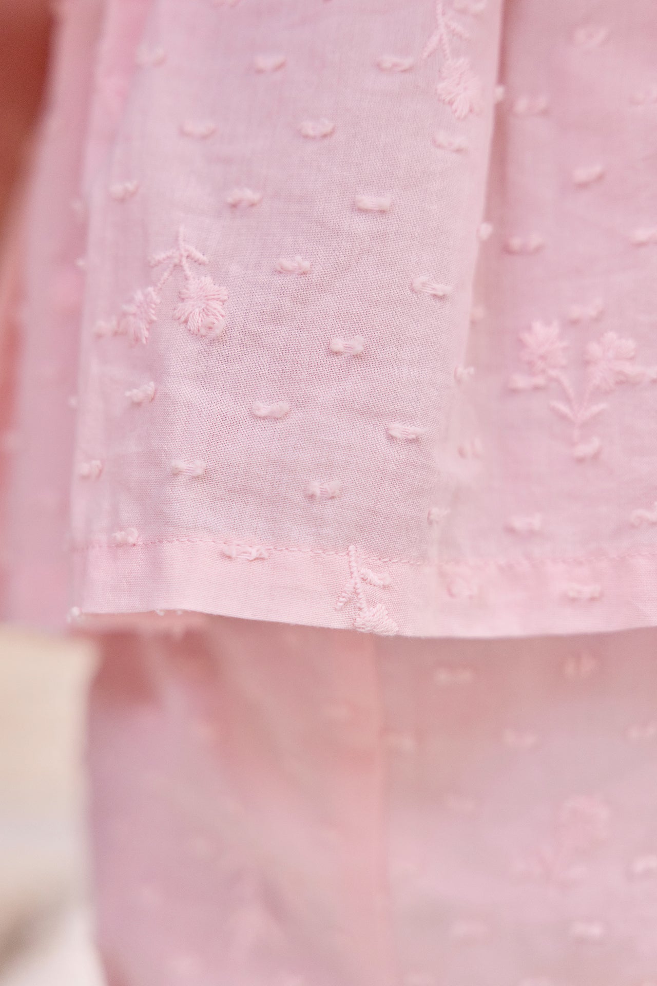 Insiemi breve - Rosa Tessuto leggero