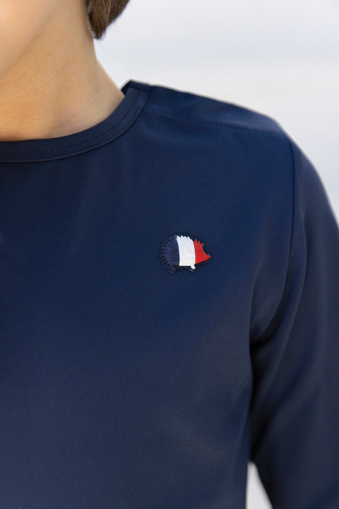 T-shirt de bain - Marine anti-uv - Image principale