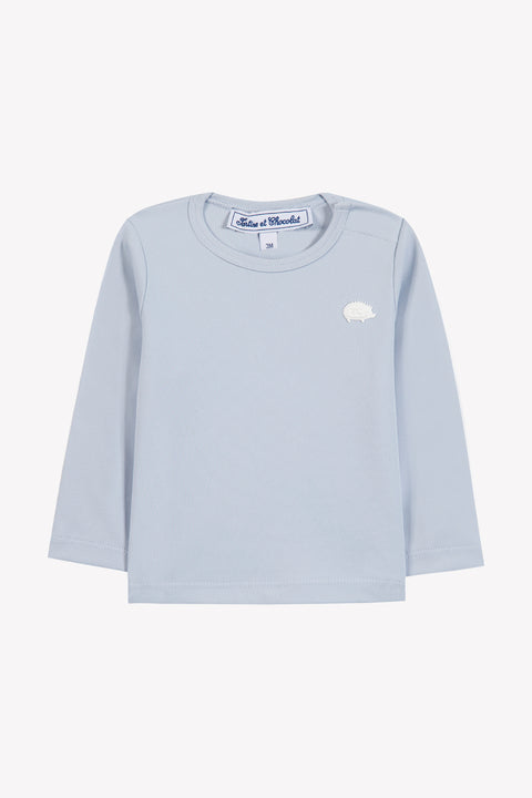 T-shirt de bain - Bleu nuage anti-uv - Image principale