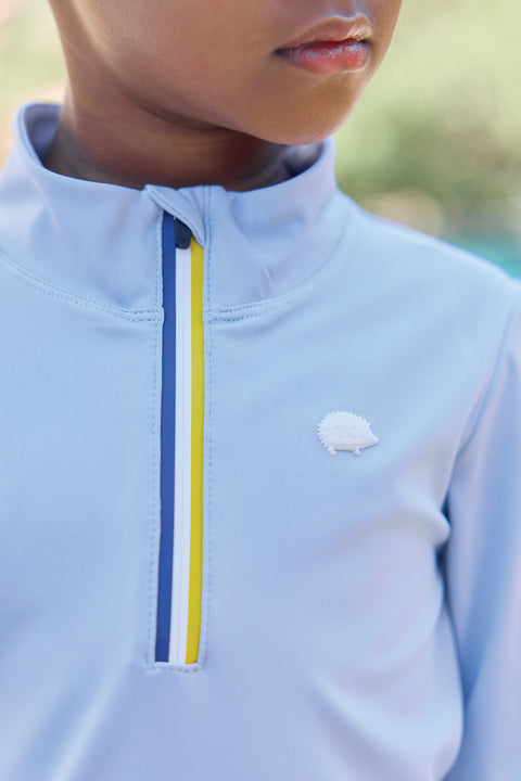 Schwimm-T-Shirt - Blau Anti-UV-Wolke - Image principale