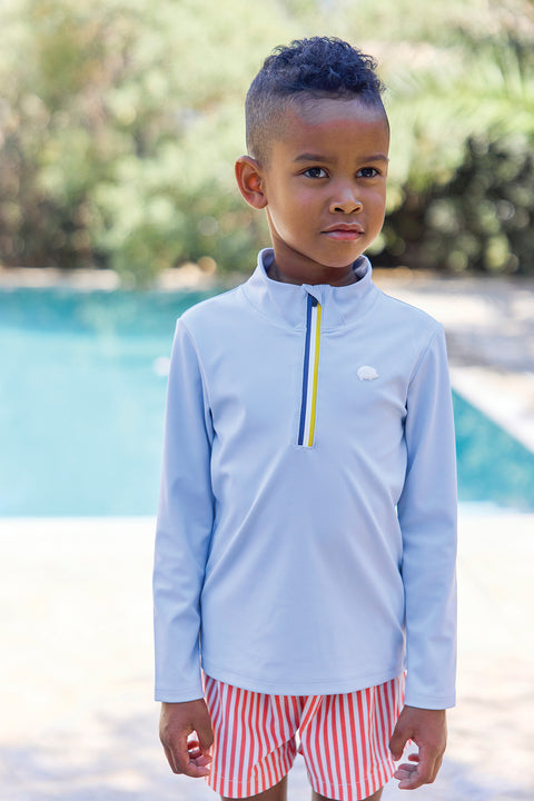 Schwimm-T-Shirt - Blau Anti-UV-Wolke - Image principale