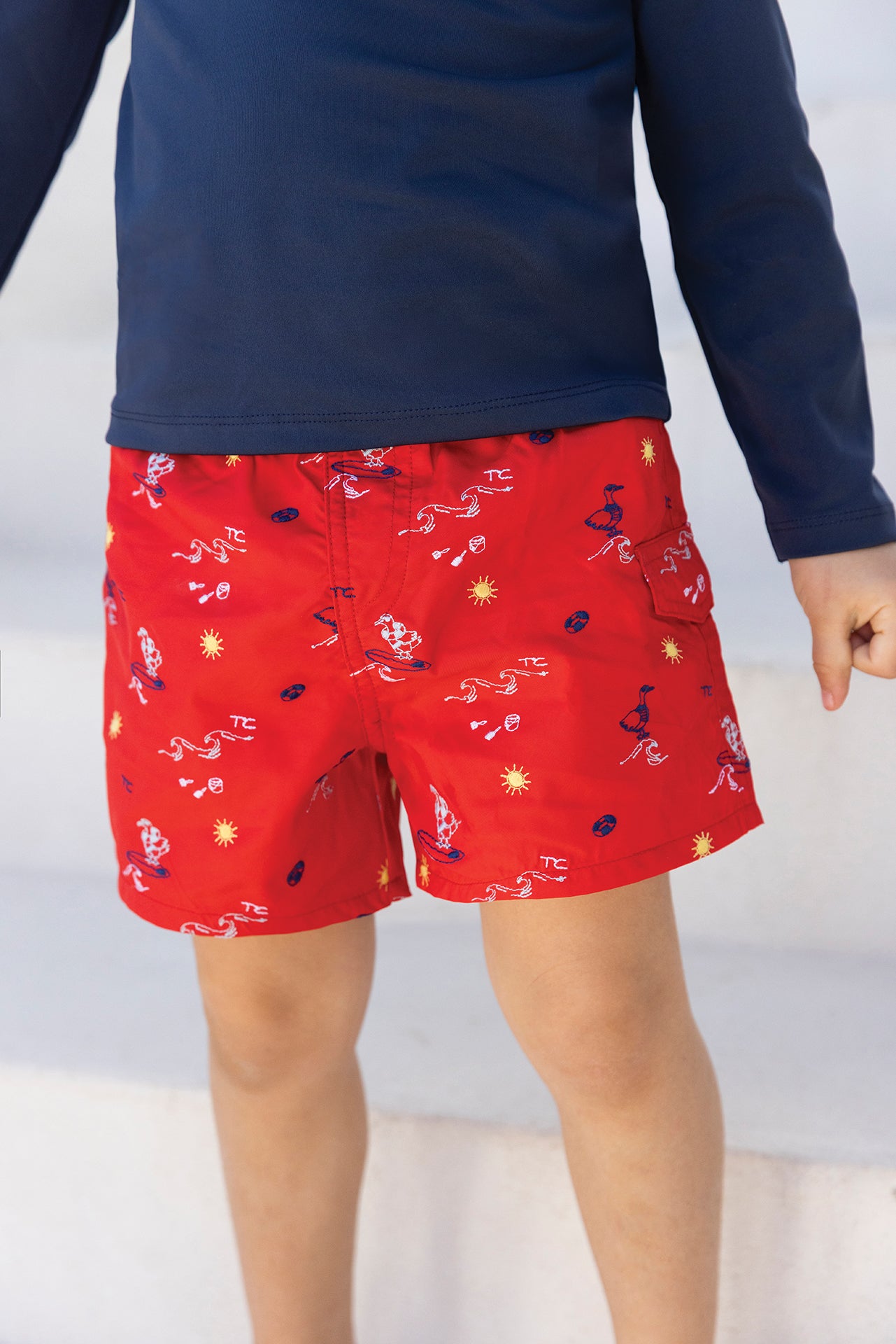T-shirt de bain - Marine anti-uv