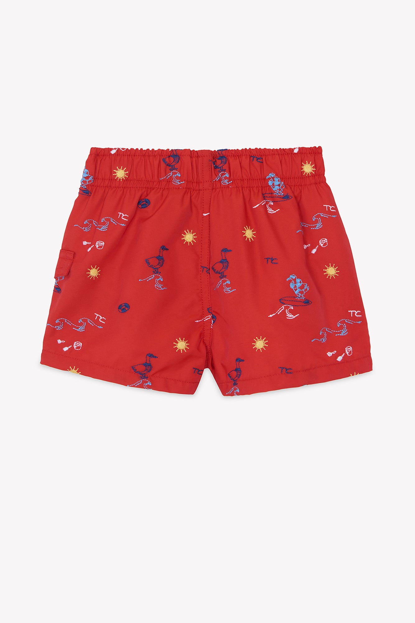 Kurze Hose Bad - Rot DruckMeer