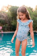 Traje de baño - Azul Estampado tela Liberty