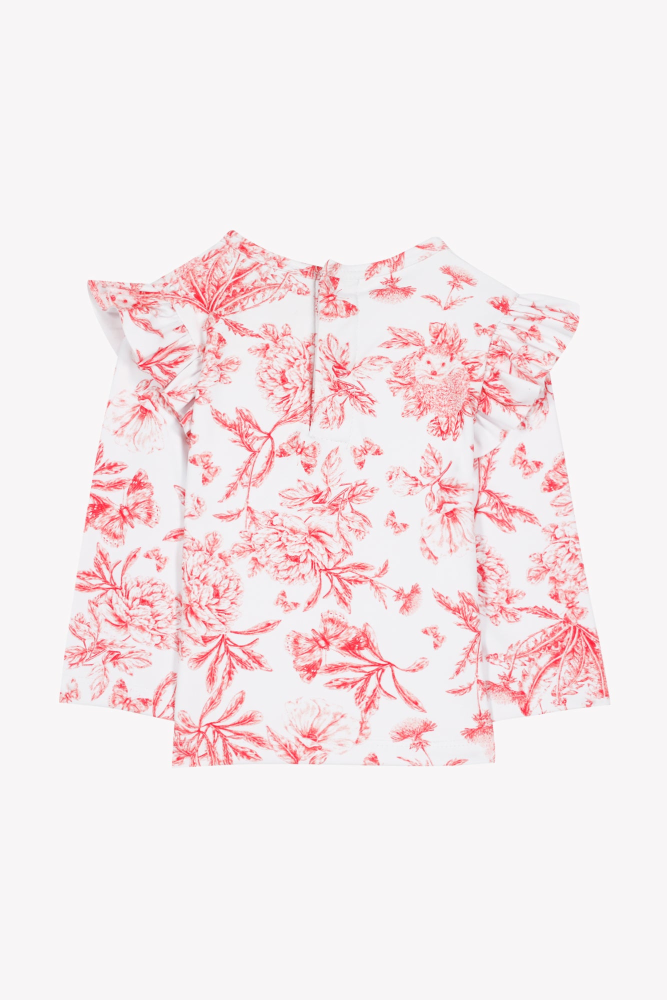 Maglietta da bagno - Rosa Stampaispirazione Toile de Jouy