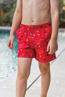 Kurze Hose Bad - Rot Surfer