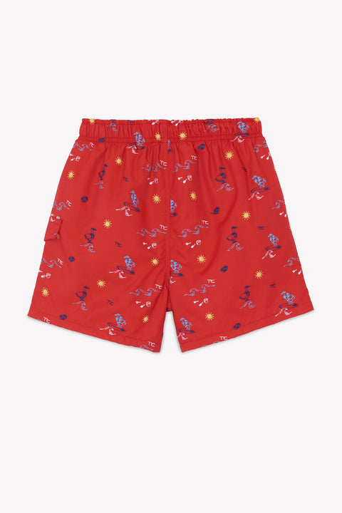 Kurze Hose Bad - Rot Surfer - Image principale