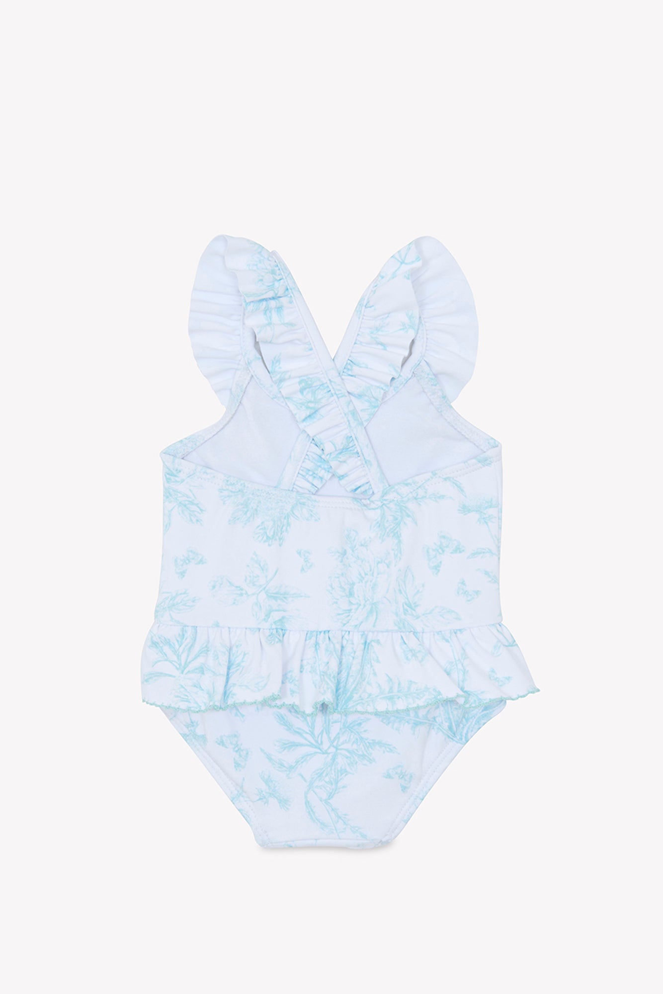 Maillot de Bain - Vert imprimé inspiration Toile de Jouy