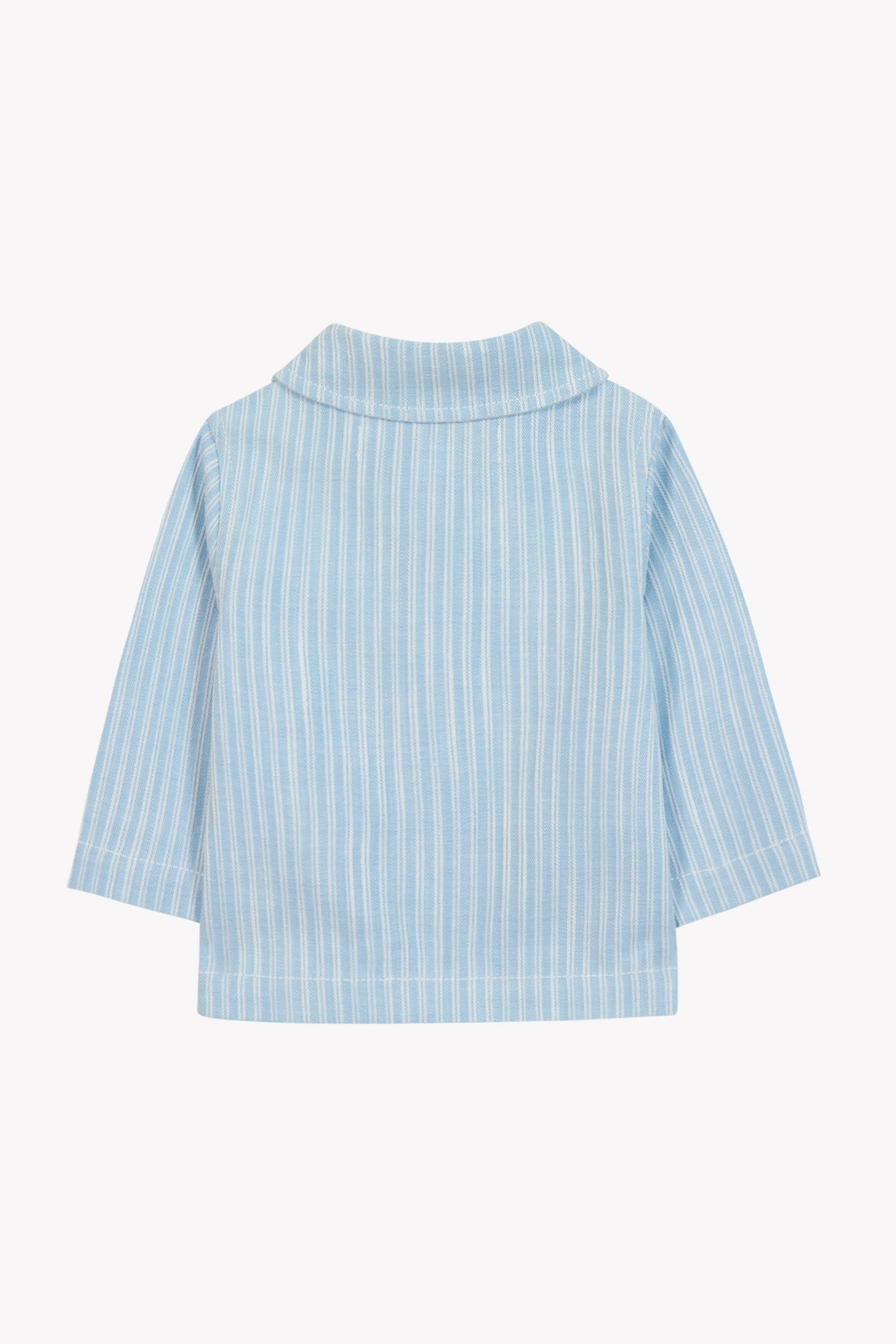 Jacke - Blau Wolkenbaumwolle Streifens