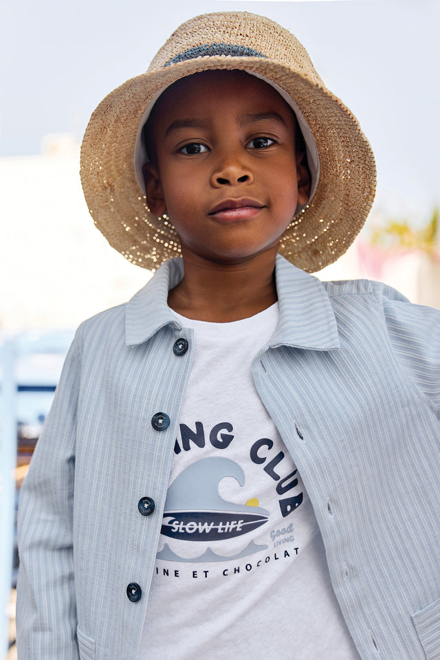 Jacke - Blau Wolke Streifens - Image principale