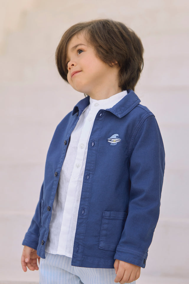 Veste - Indigo coton bord de mer - Image principale