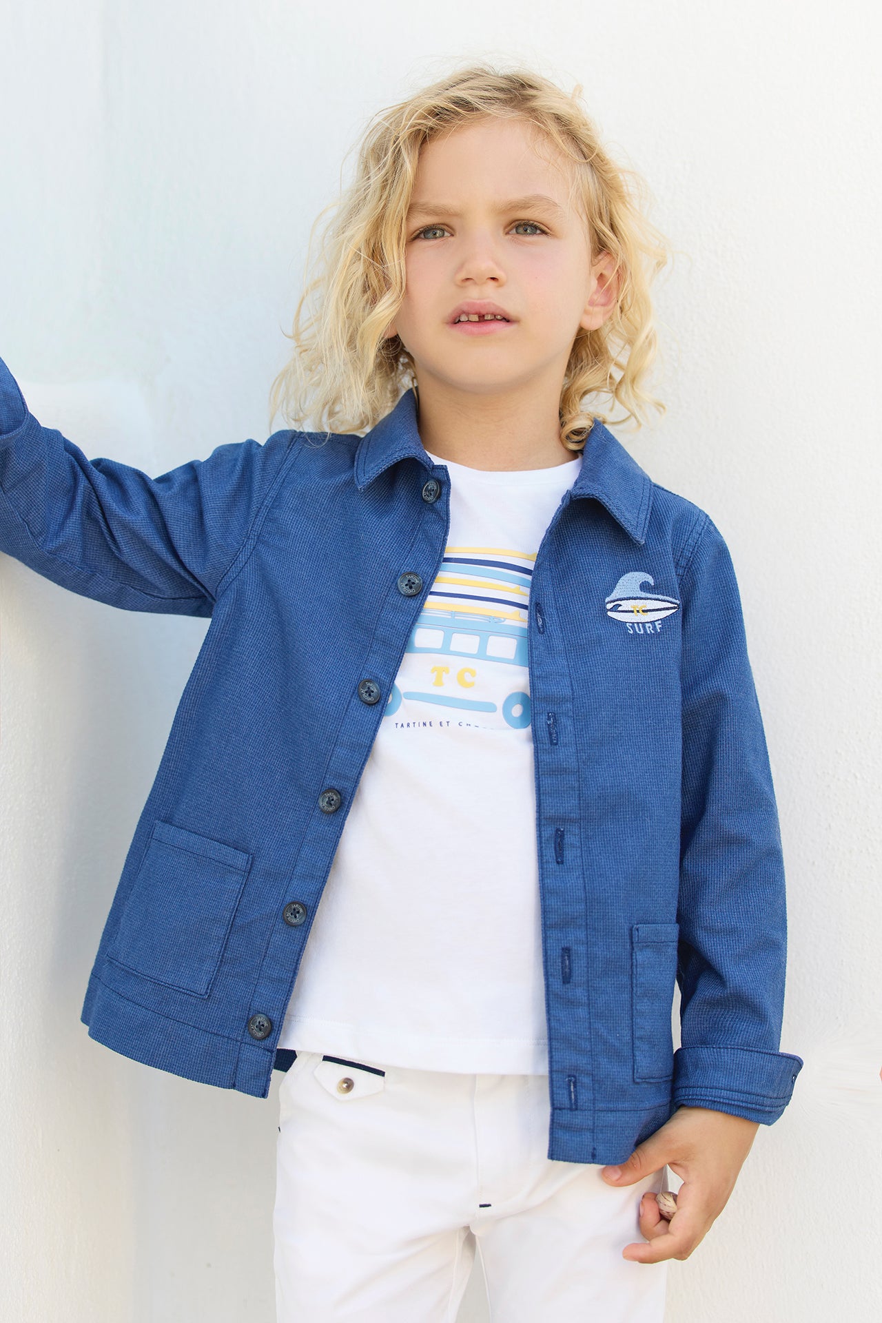 Jacke – Indigo-Baumwoll-Surfer