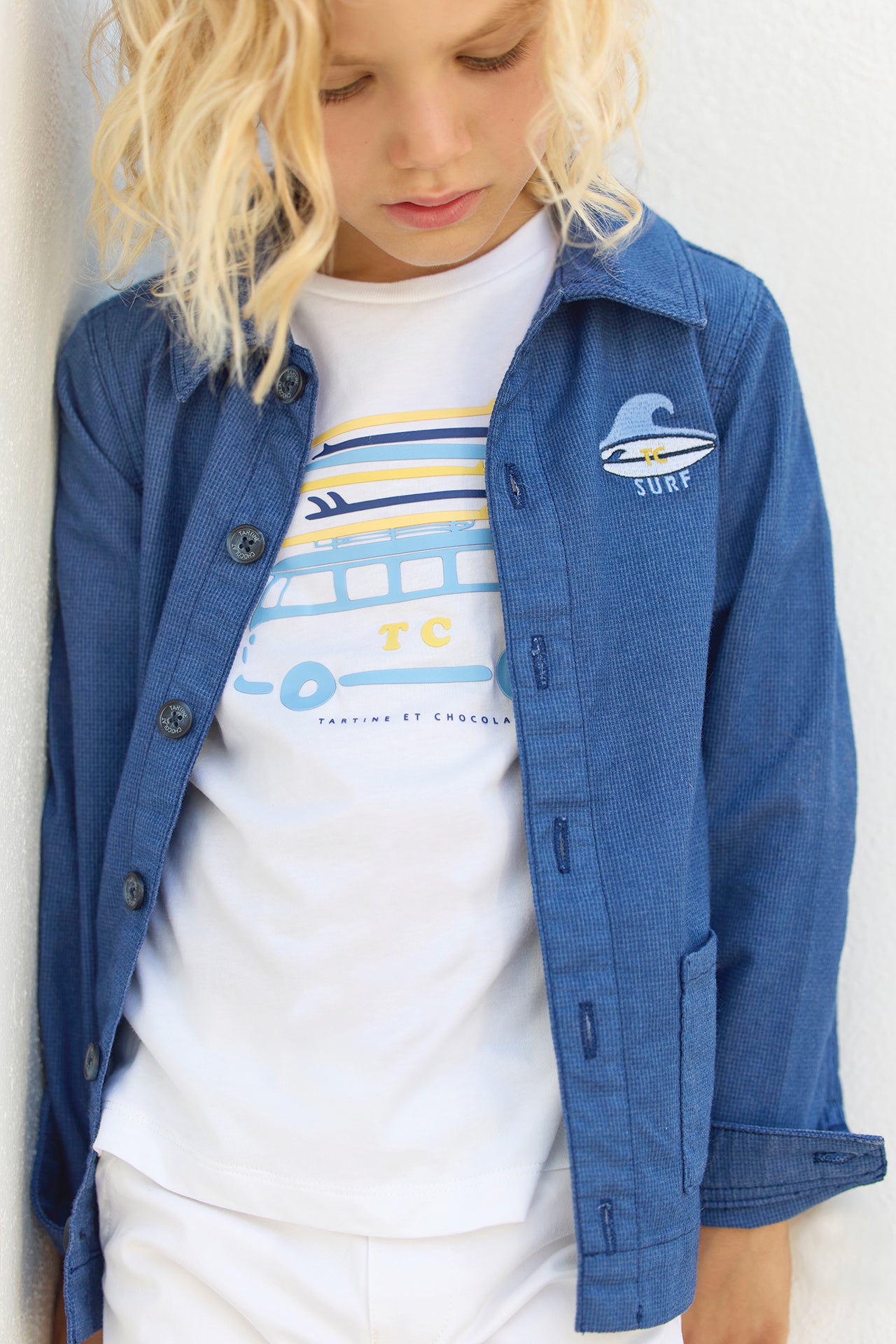 Jacke – Indigo-Baumwoll-Surfer