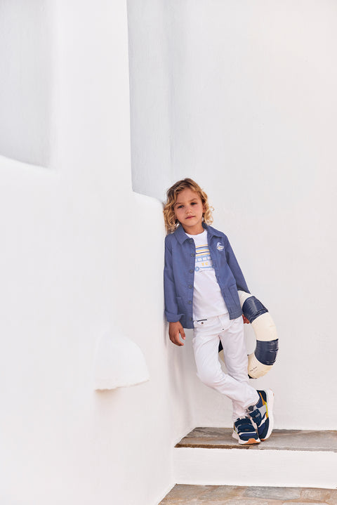 Pantalon - Blanc coton cérémonie - Image principale