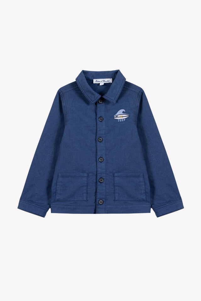 Veste - Indigo coton surfeur - Image principale