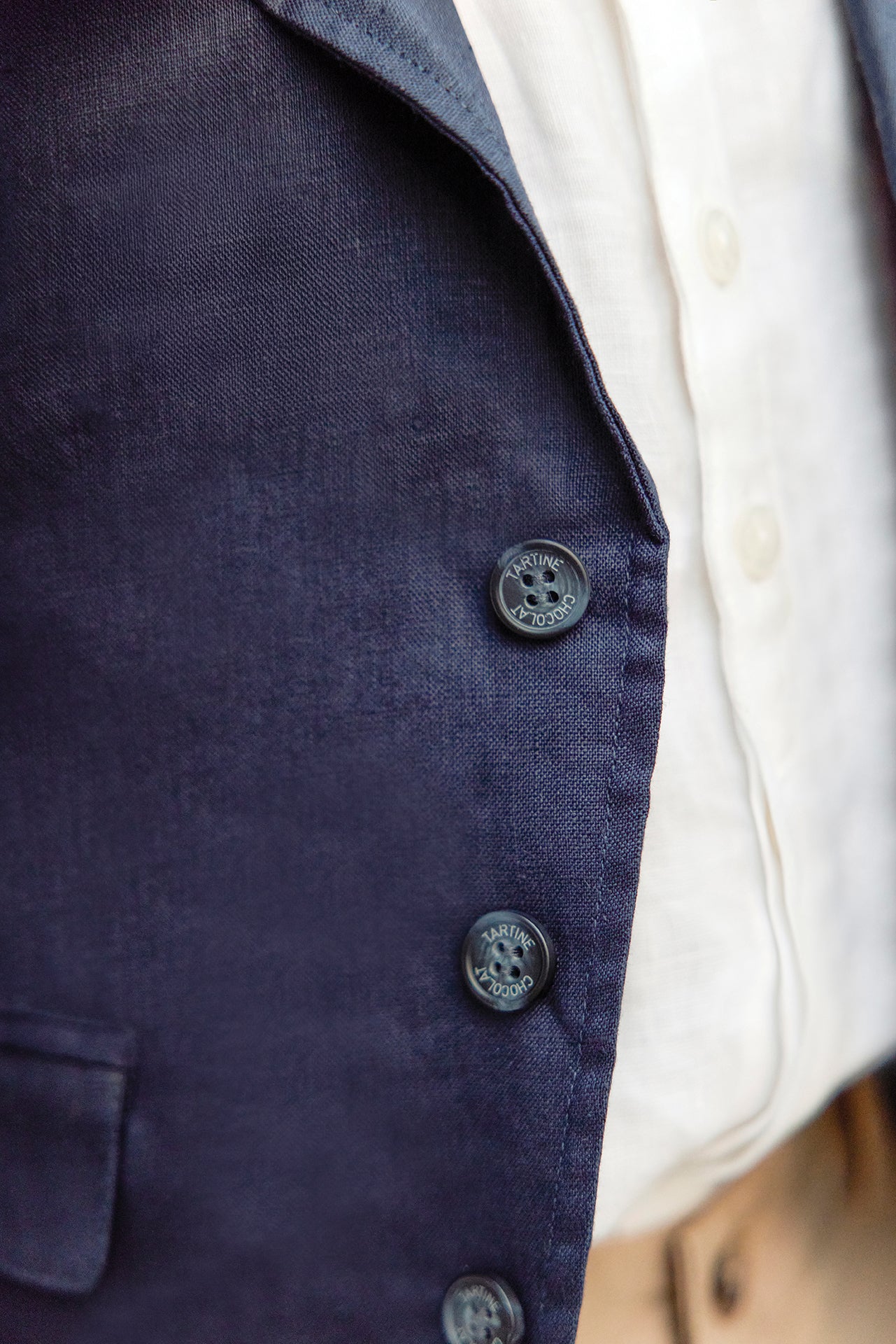 Veste - Marine lin cérémonie