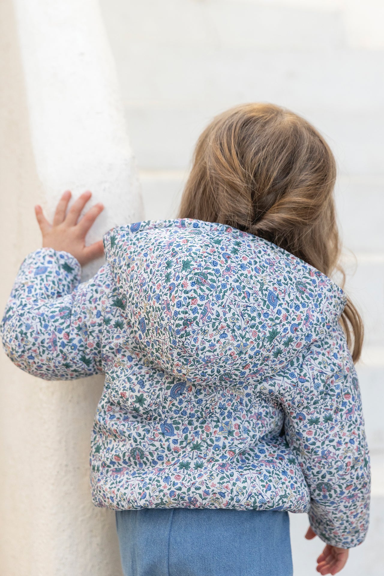 Coupe-vent - Marine imprimé tissu liberty