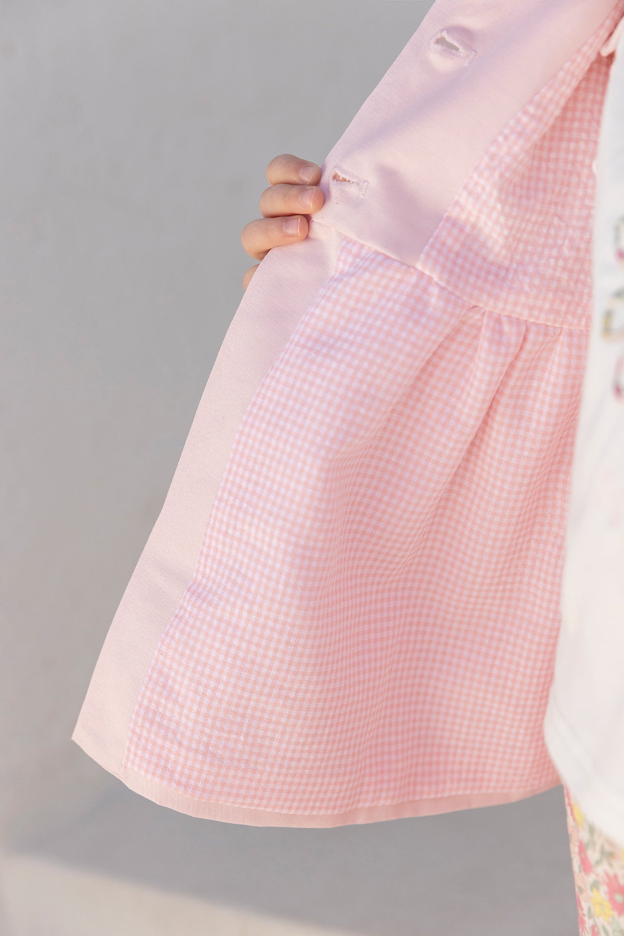 Trench - Rose pâle coton