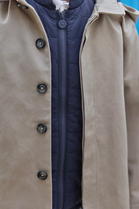 2-in-1-Trenchcoat – Sand Kaputze - Image principale