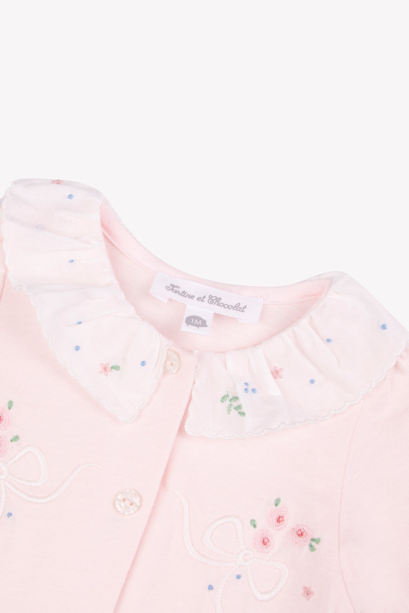 Pyjama - Rose pâle  coto motif ruban