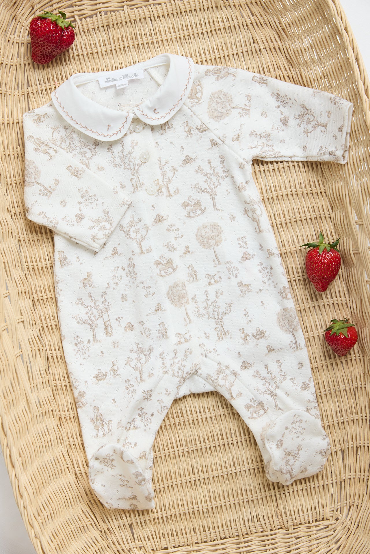 Pyjamas - Ecru DruckFantasiegarten