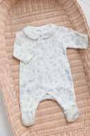 Pyjama - Bleu ciel imprimé jardin fantastique