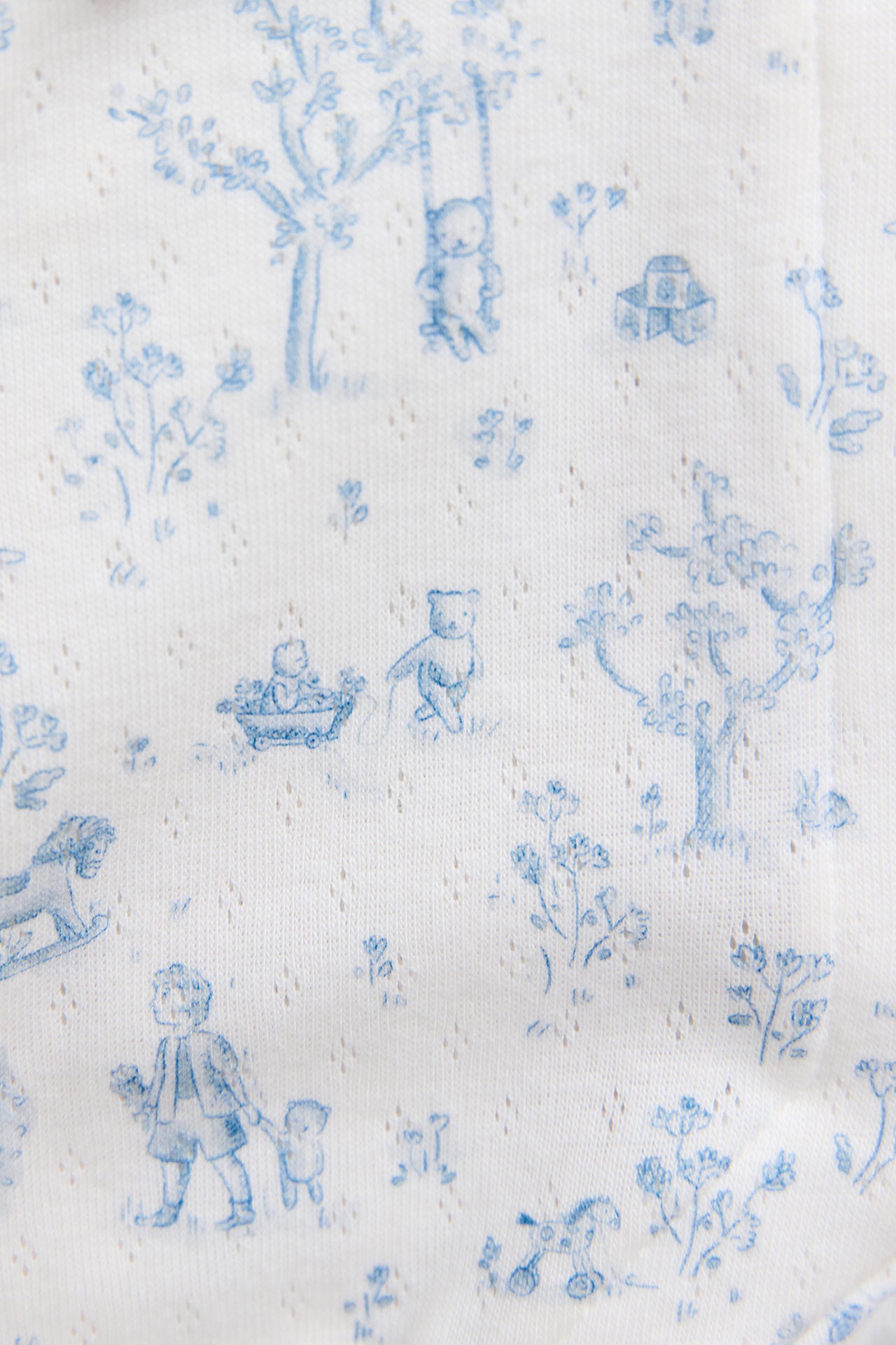 Pyjama - Bleu ciel imprimé jardin fantastique