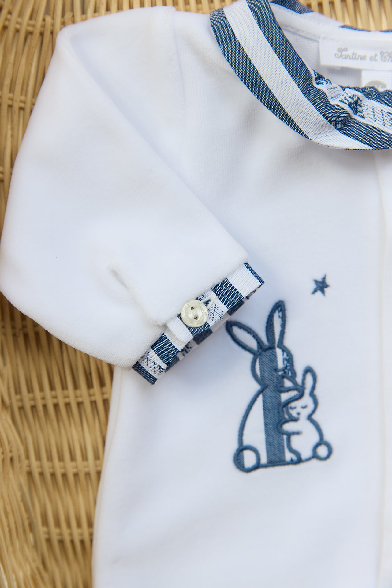 Pyjamas - Marineblau Samt Kaninchen