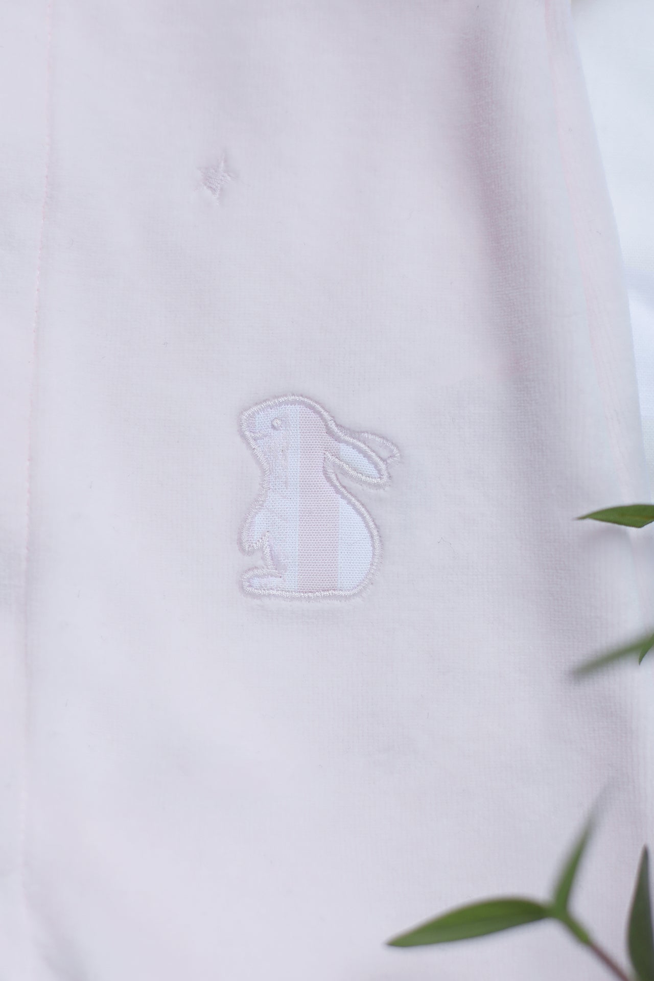 Pyjama - Rose pâle velours lapin