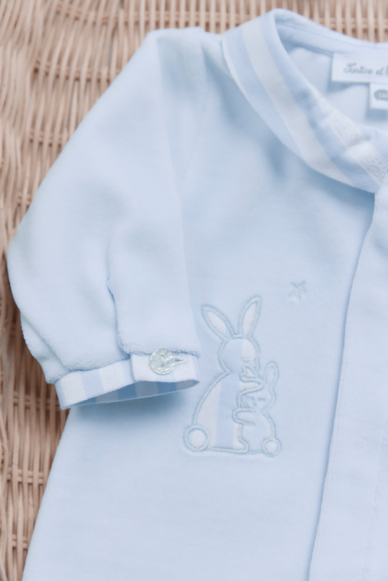 Pijama - Azul cielo Terciopelo conejo